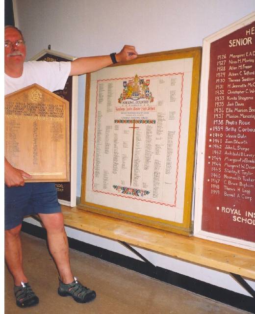 Wilf Schmidt prepares the Heritage Hall displays :: Click image to download full-sized image