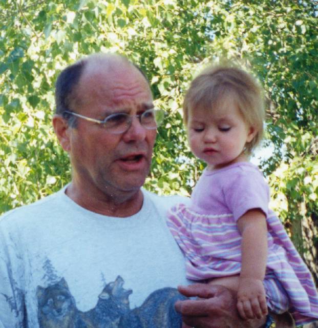 Bert Marshall and his youngest :: Click image to download full-sized image