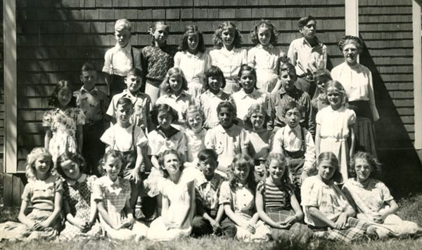 Grade 5 class at Fruitlands School in North Kamloops, 1948/49