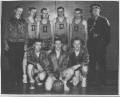 KHS Basketball-Dalgleish's, 1954-55 - Top Row-Doug Smith, John McLeod, Bob Edey, Walter Massey, Jim Hurst, Harold Foulger.  Bottom Row-James Brennan, Murray (Chub) Fraser, Bob Young :: Click photo for larger view